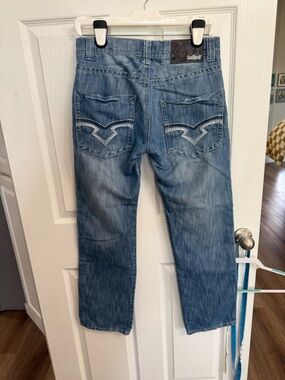 Southpole Jeans Mens 32x31 Blue Denim Y2K Baggy Straight Skater Streetwear